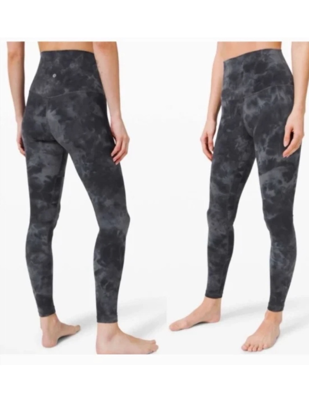 LULULEMON Align High-Rise Pant Size 12, 28” Long Diamond Dye Pitch Graphite Grey